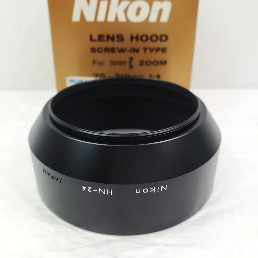 Nikon Lens Hood HN-24 Vintage Screw-In Type Series E Zoom 70-120mm f/4 Box NOS
